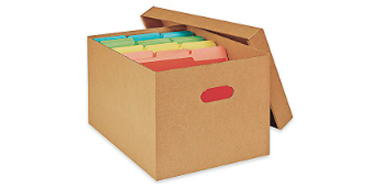 ECONOMY STORAGE FILE BOXES WITH LID